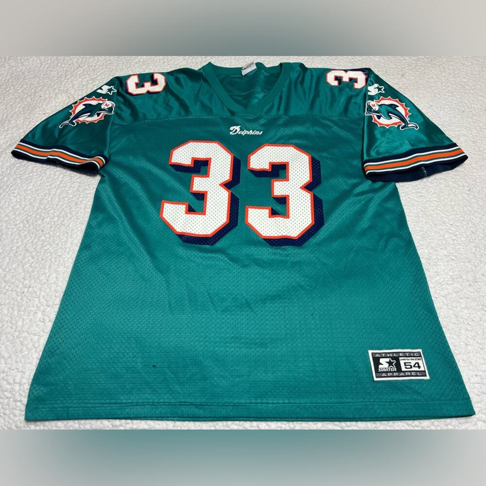 Vintage Miami Dolphins Jersey Mens XXL NFL Football Abdul-Jabbar Starter 90s USA